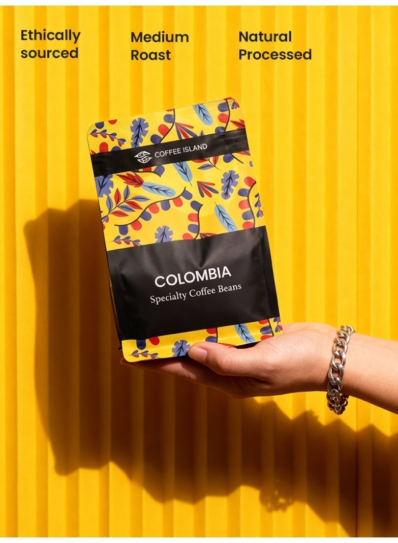 Tealand “Coffee Island” Colombia Specialty Coffee, 100% Arabica Beans, Medium Roast, Chocolate, Nuts, Herbs, Fruit, Citrusy Acidity Profile, SCA Score 85+, 250 Gram - Image 5